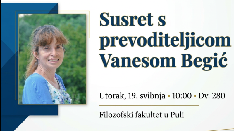 Susret s prevoditeljicom Vanesom Begić