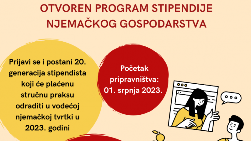 Otvoren program stipendije njemačkog...